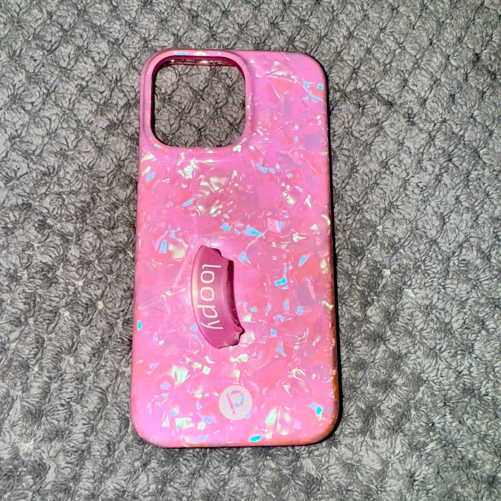 Pink Loopy Phone Case For iPhone 15 PLUS